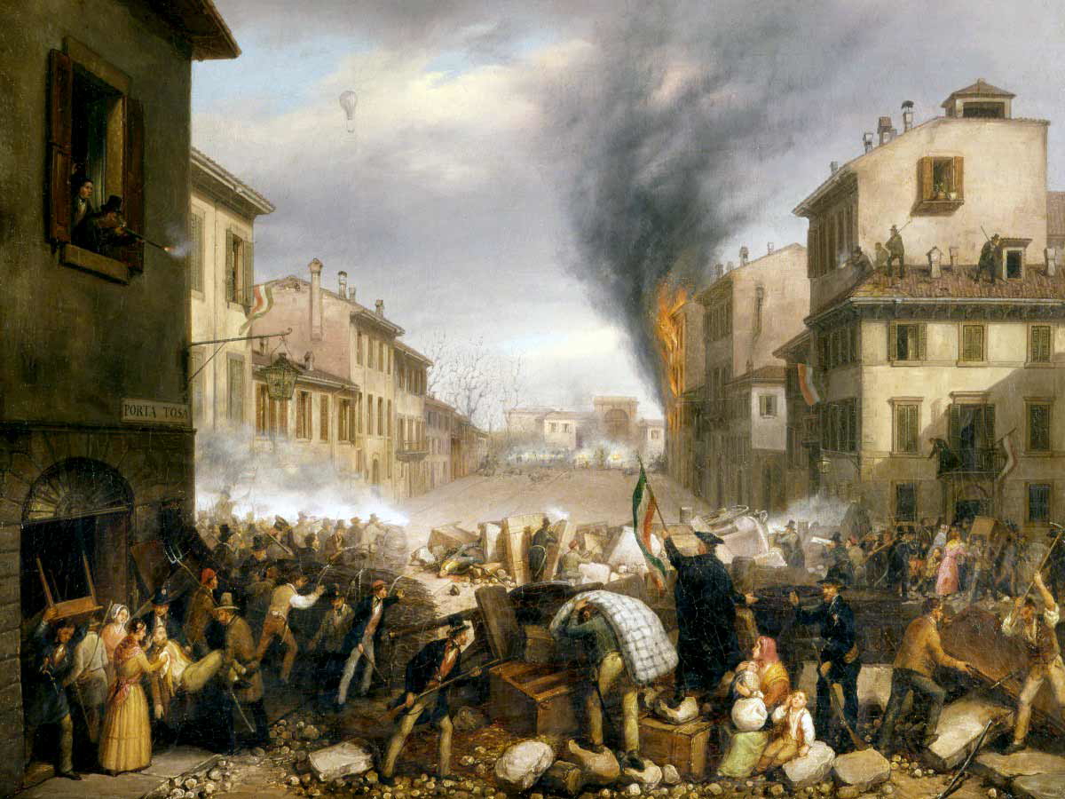 combattimento a porta tosa carlo canella 1848