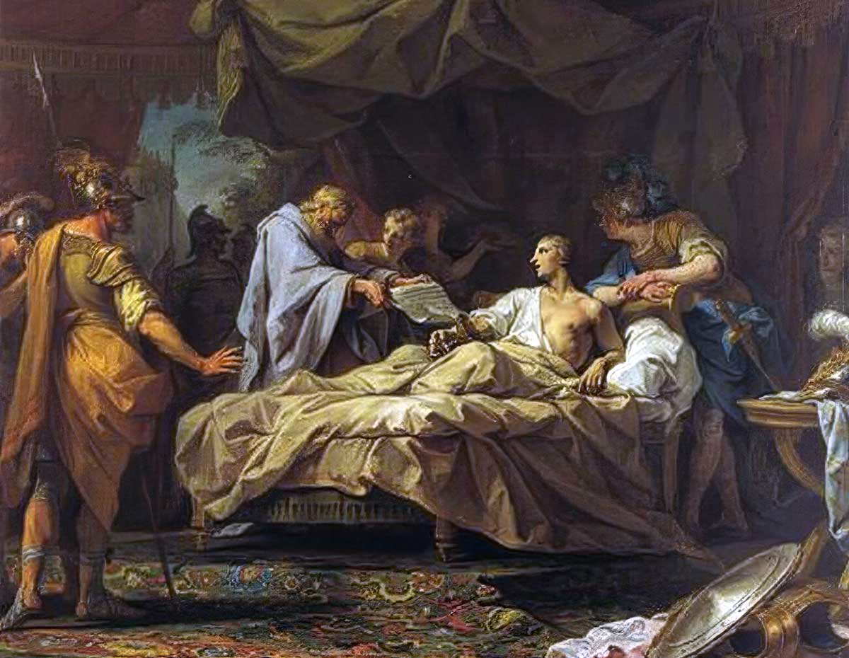 death of alexander restout