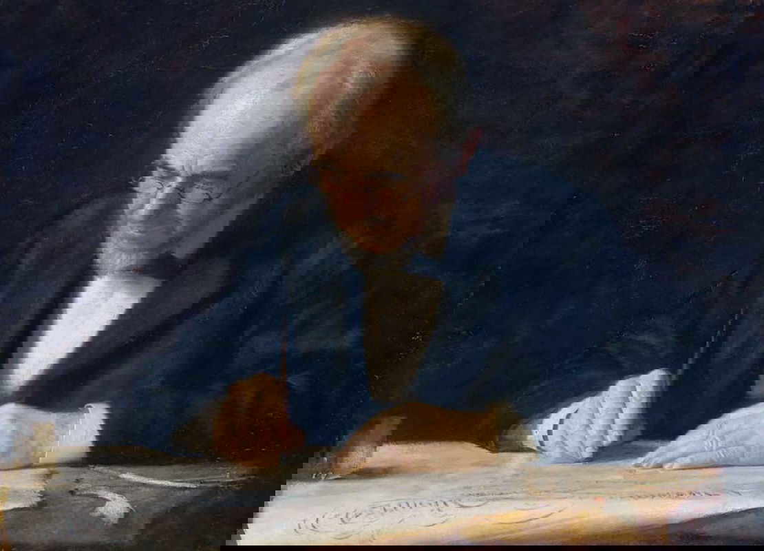 The Writing Master, Thomas Eakins, 1882. Source: The Metropolitan Museum of Art