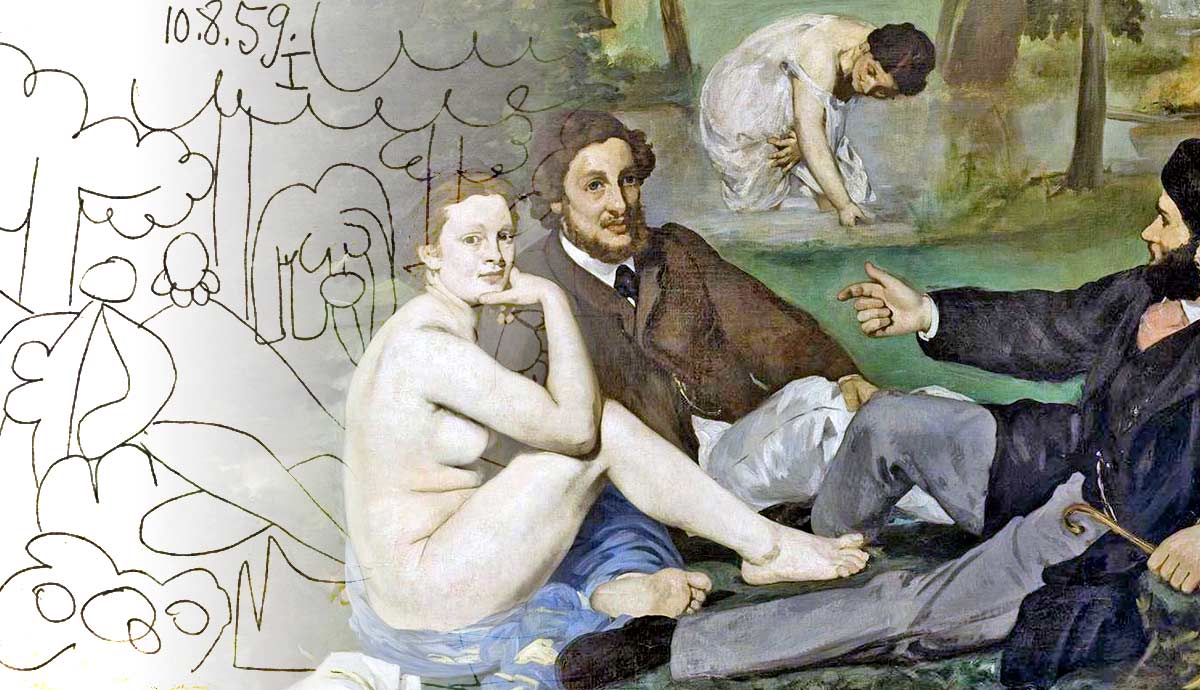eduard manet luncheon grass copies
