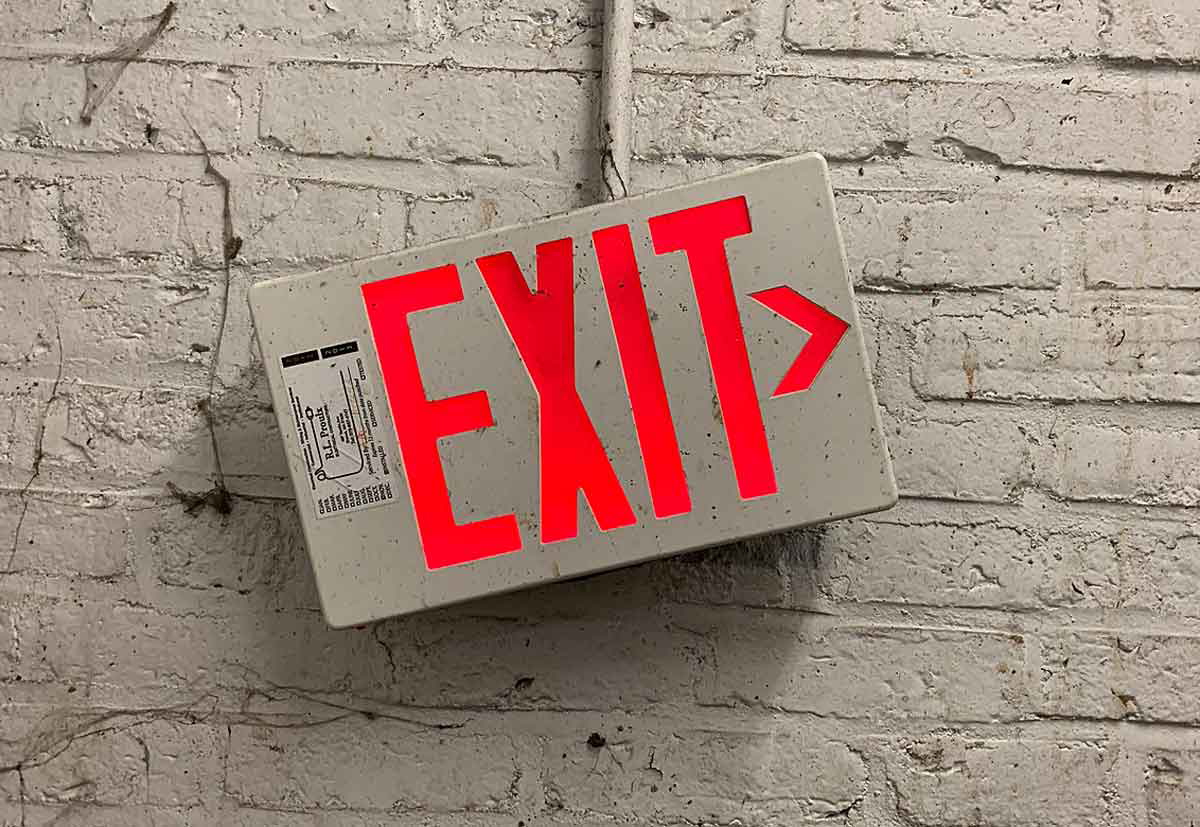 exit sign