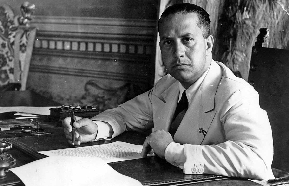 galeazzo ciano in his study in rome