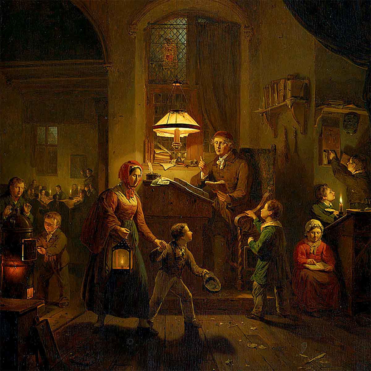 george gills haanen night school painting