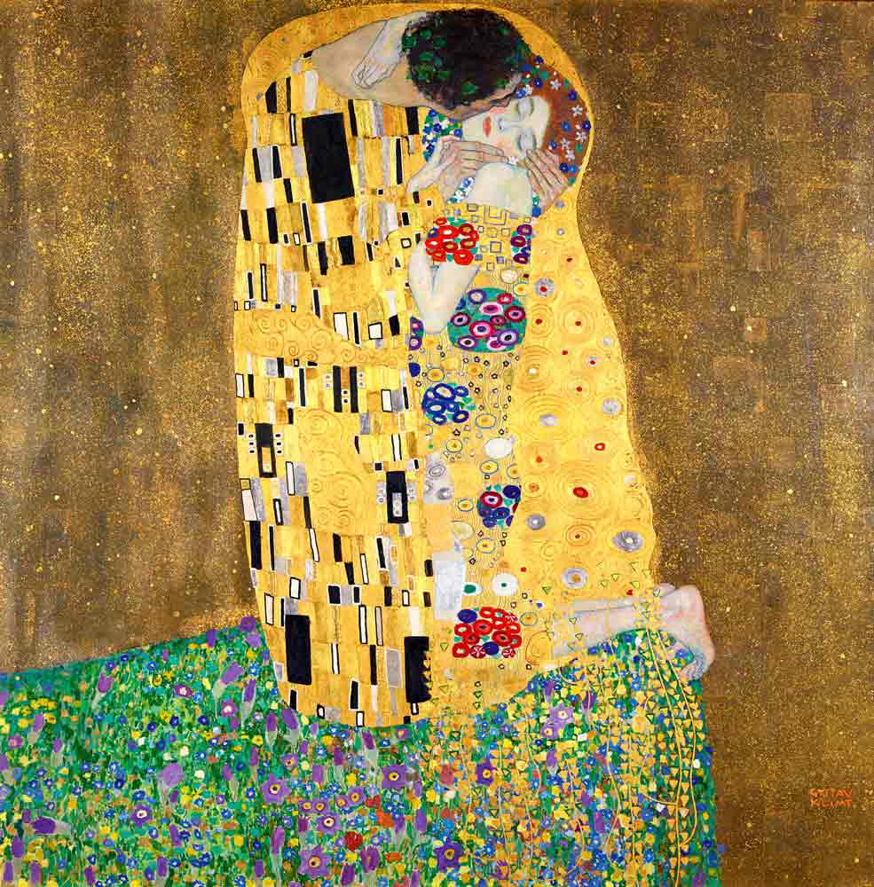gustav klimt kiss painting