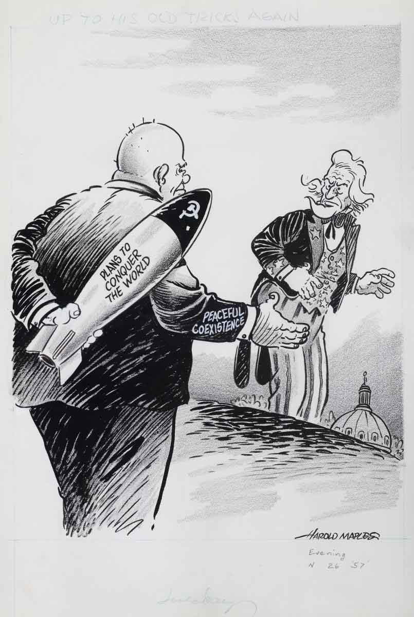 harold maples khrushchev thaw peaceful coexistence poster
