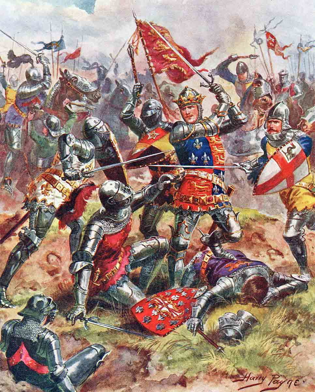 Henry V at Agincourt. Source: Picryl 