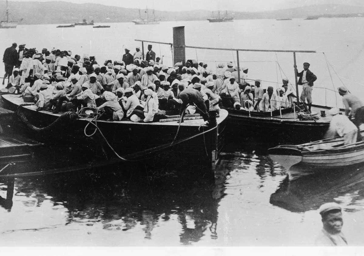 indentured servants arriving