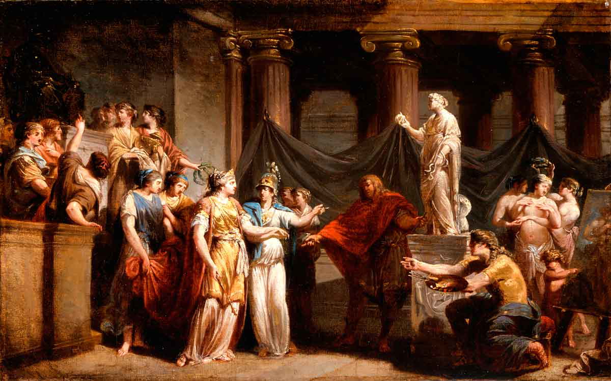 jacques sablet temple of liberal arts painting