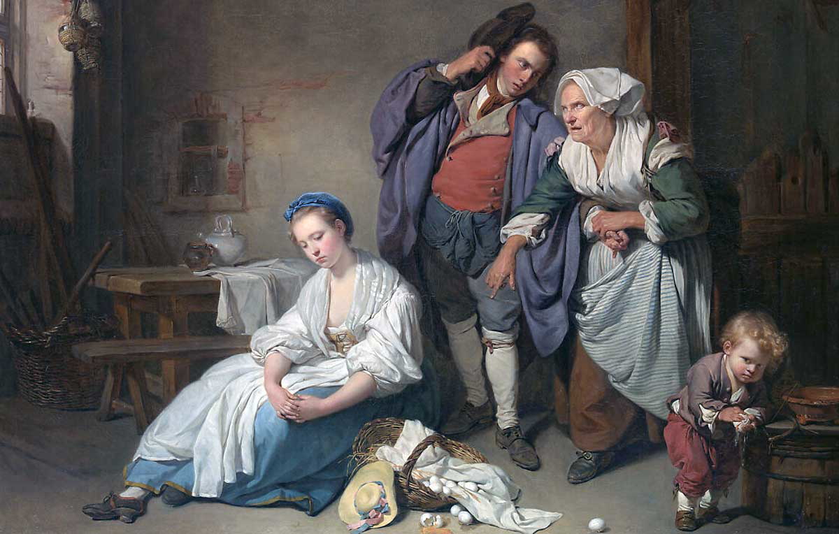 jean baptiste greuze broken eggs painting