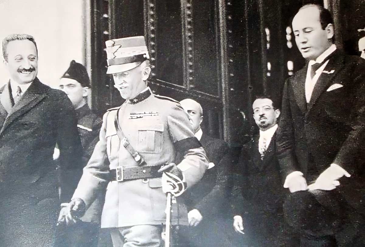 king victor emmanuel iii and benito mussolini in 1923