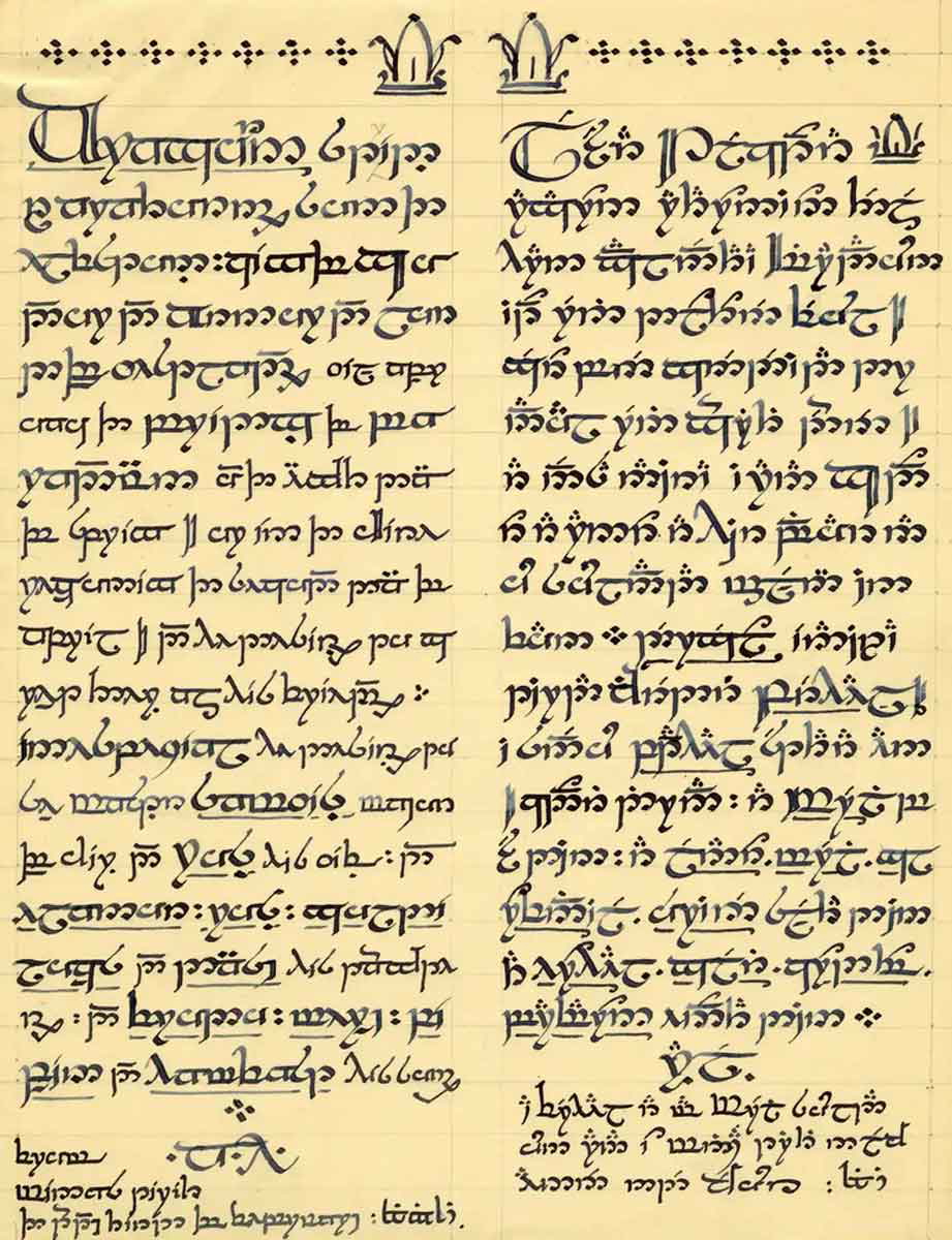 kings letter sindarin