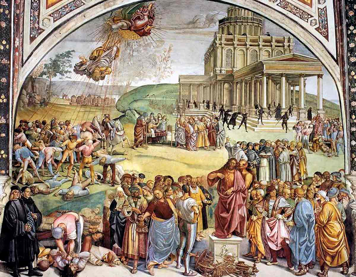 luca signorelli sermon and deeds fresco
