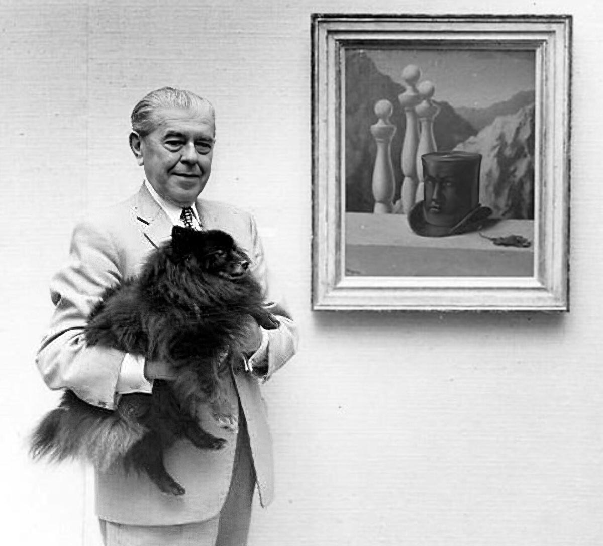 magritte dog painting