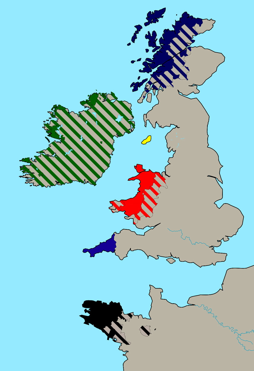 map celtic languages