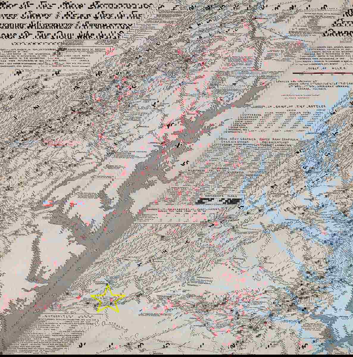 map virginia appomattox