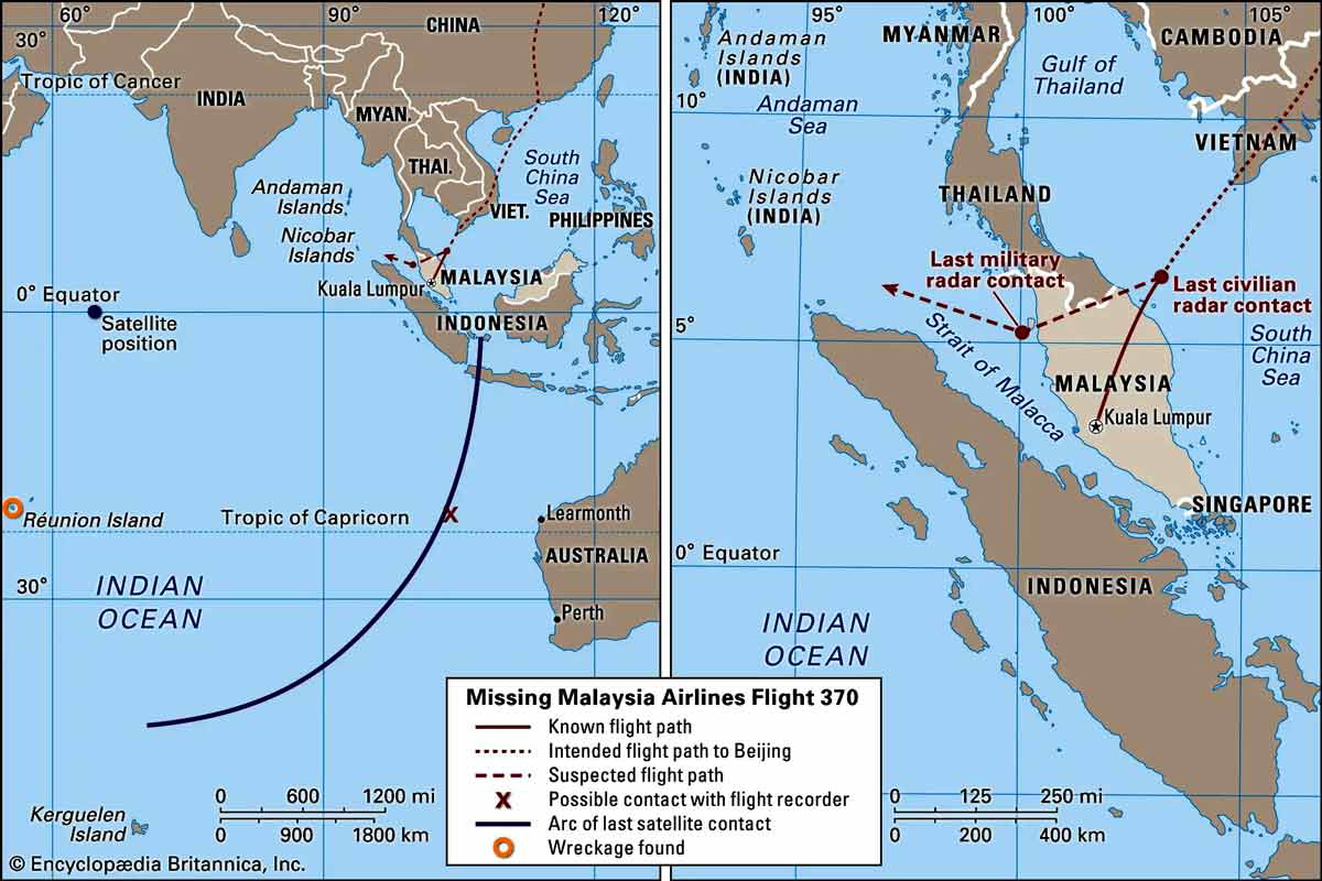 mh370 flight path