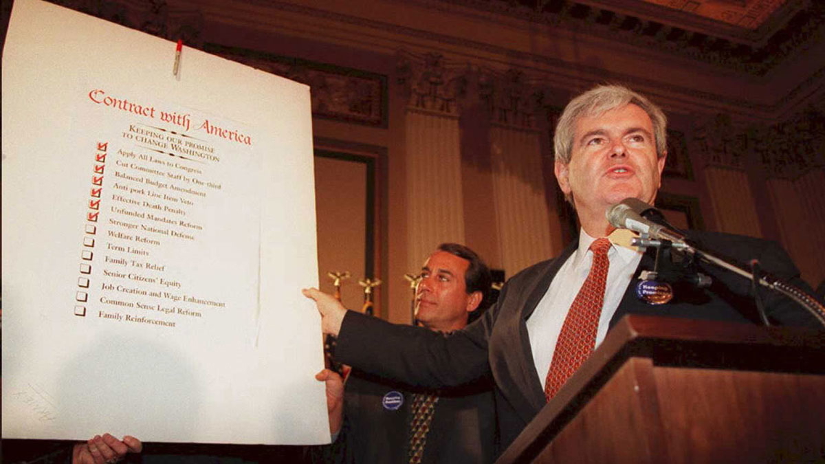 newt gingrich contract with america 1994