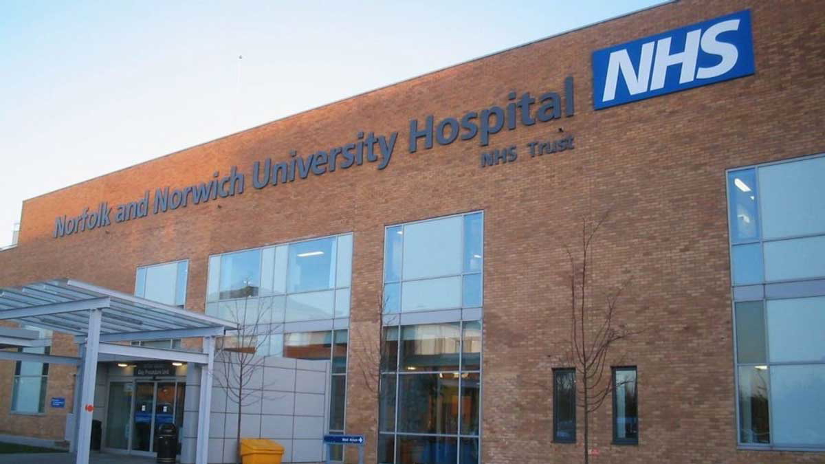 nhs hospital with logo
