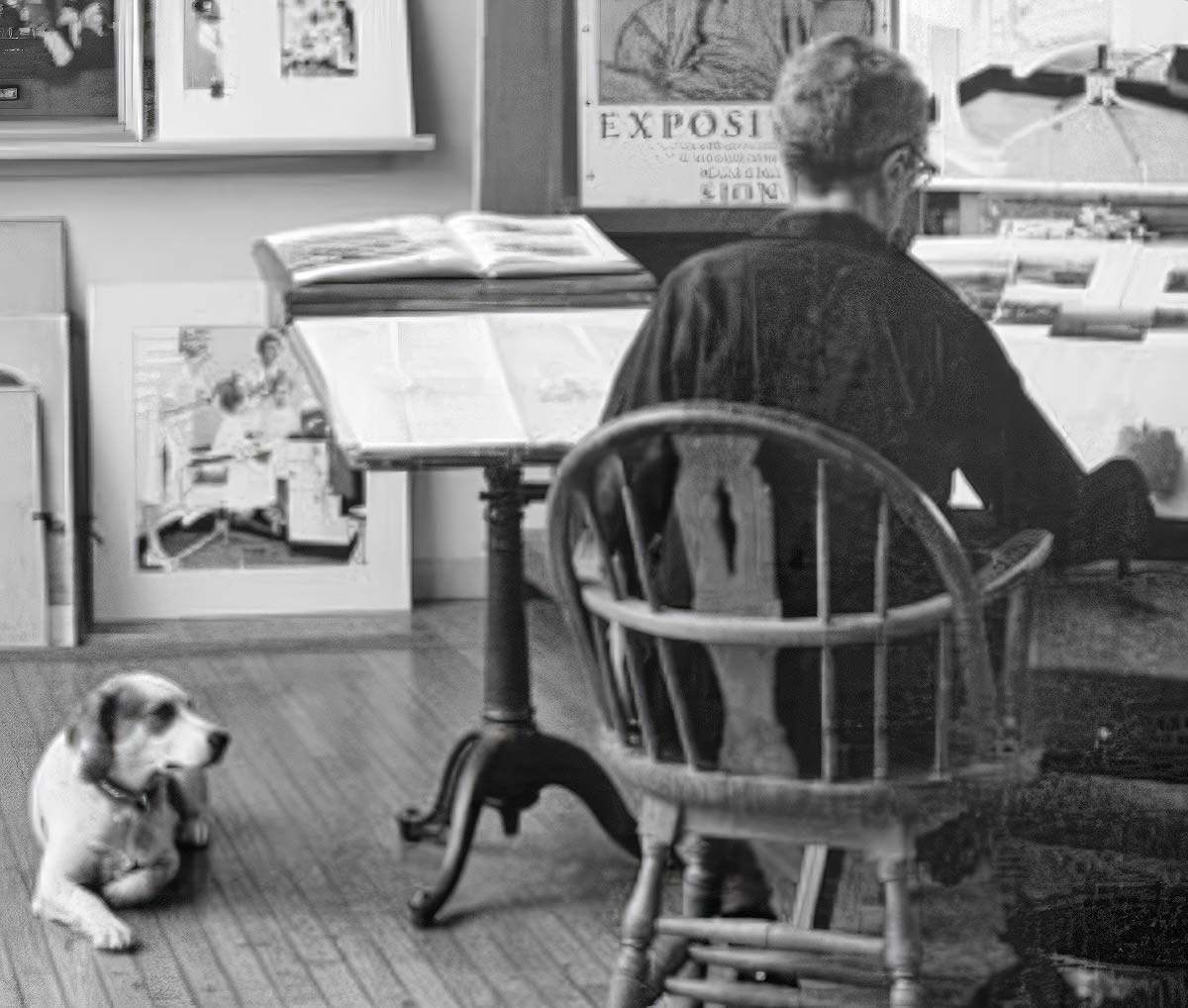 norman rockwell dog