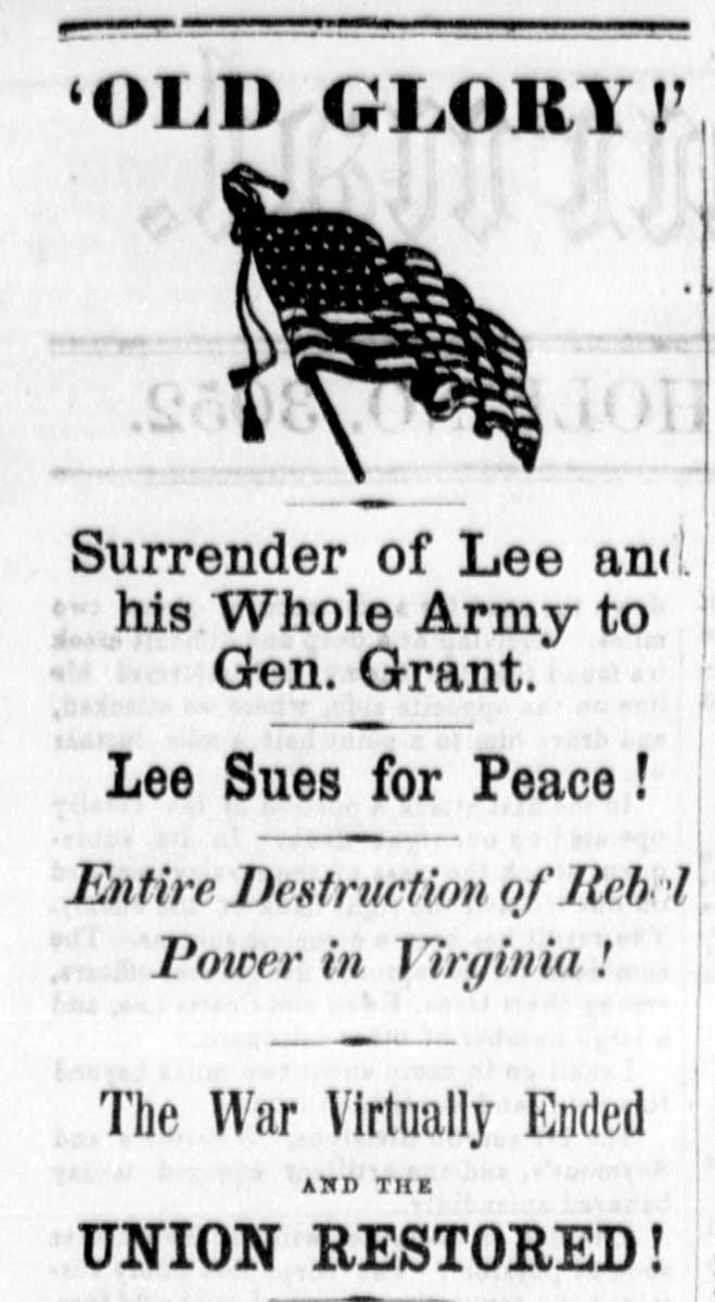 pamphlet lee surrender 1865