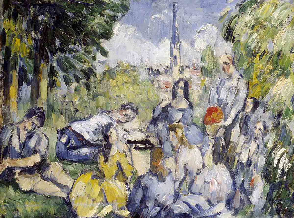 paul cézanne le déjeuner sur l_herbe painting