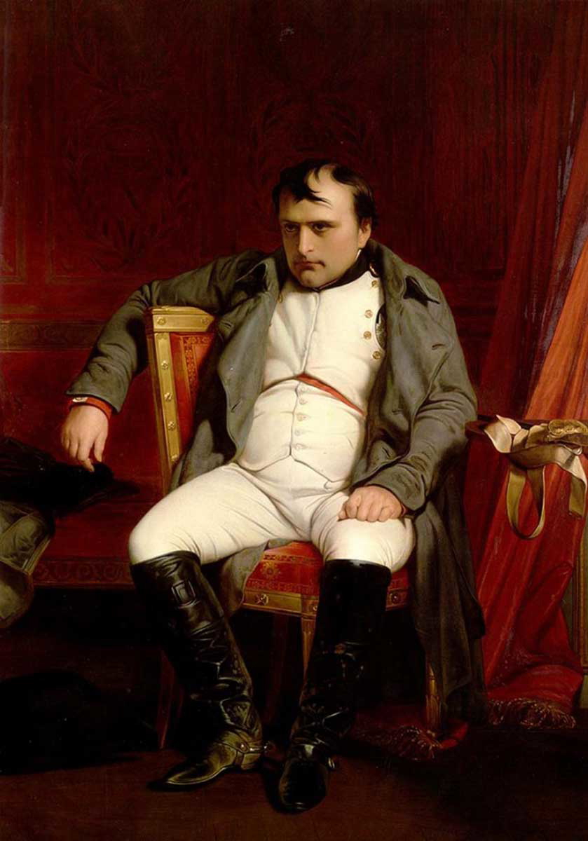 paul de la roche napoleon at fontainebleau