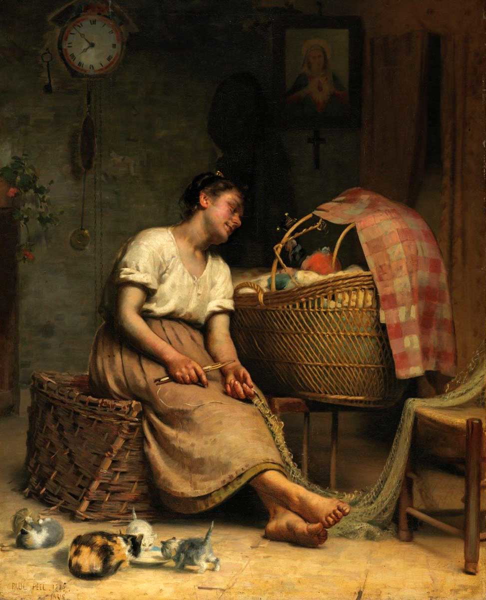 paul peel mother love painting