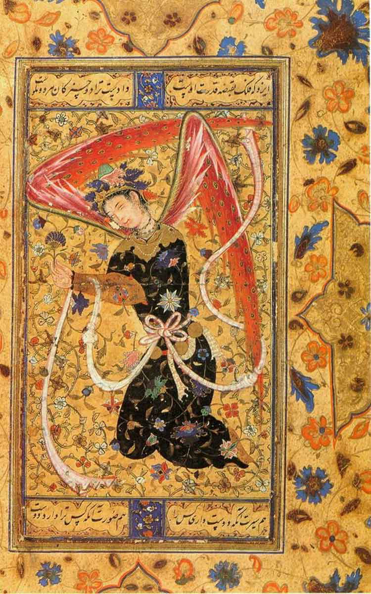 persian miniature angel