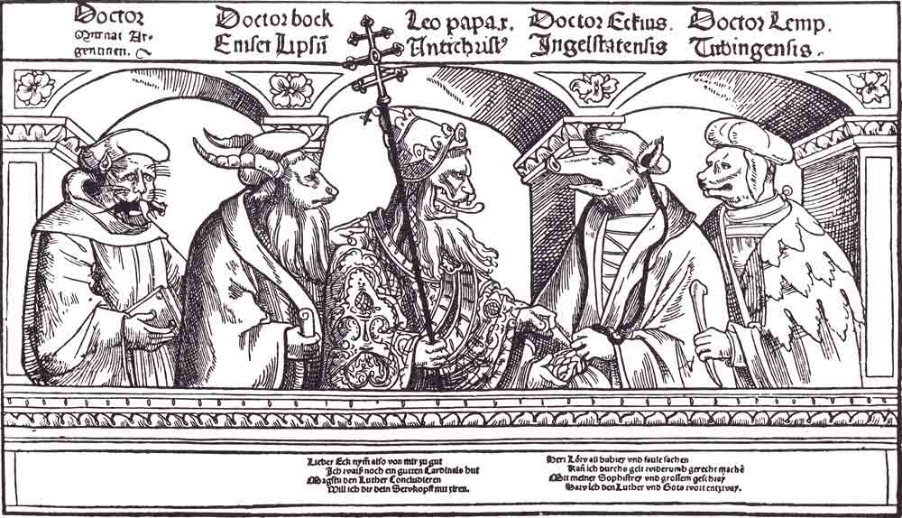 pope as antichrist animal