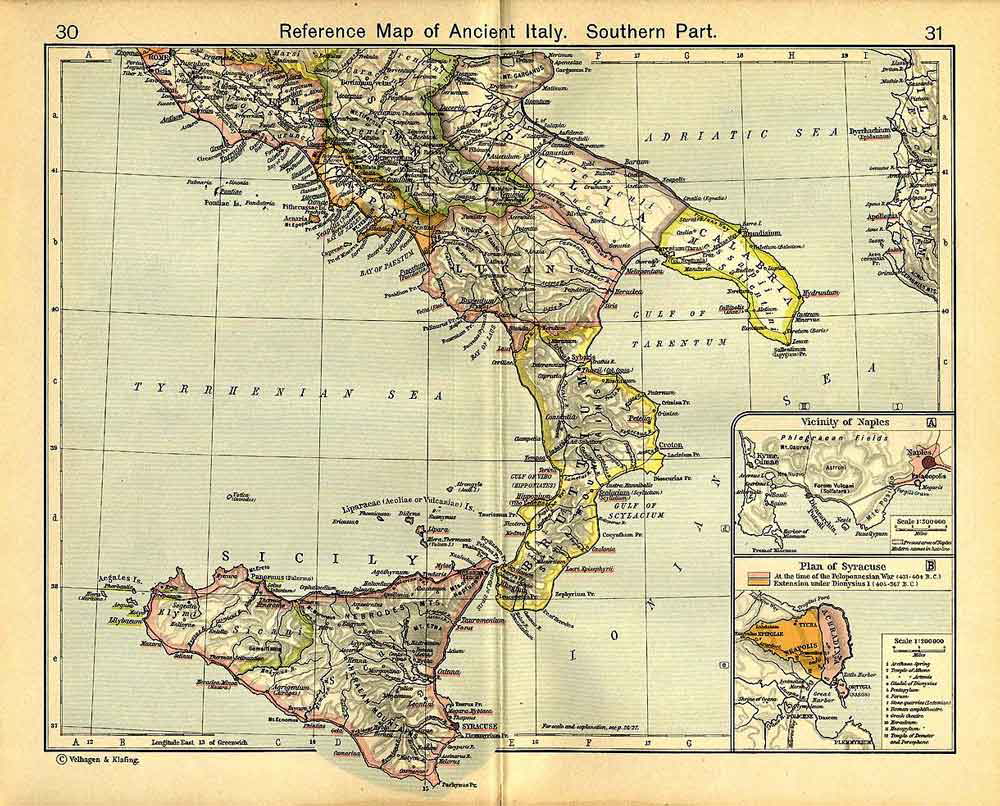 reference map southern italy antiquity