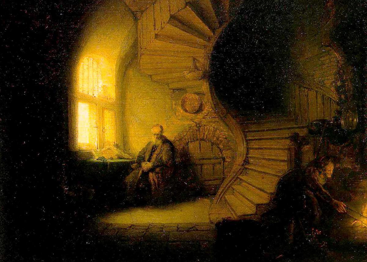 rembrandt old man painting