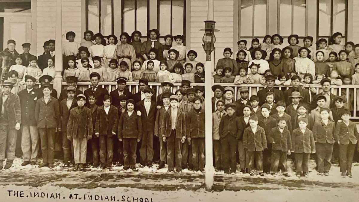 residential school students