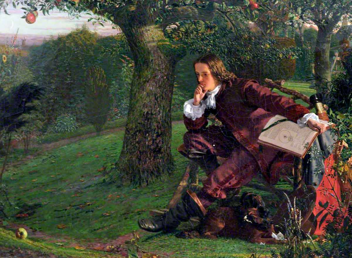 robert hannah isaac newton painting