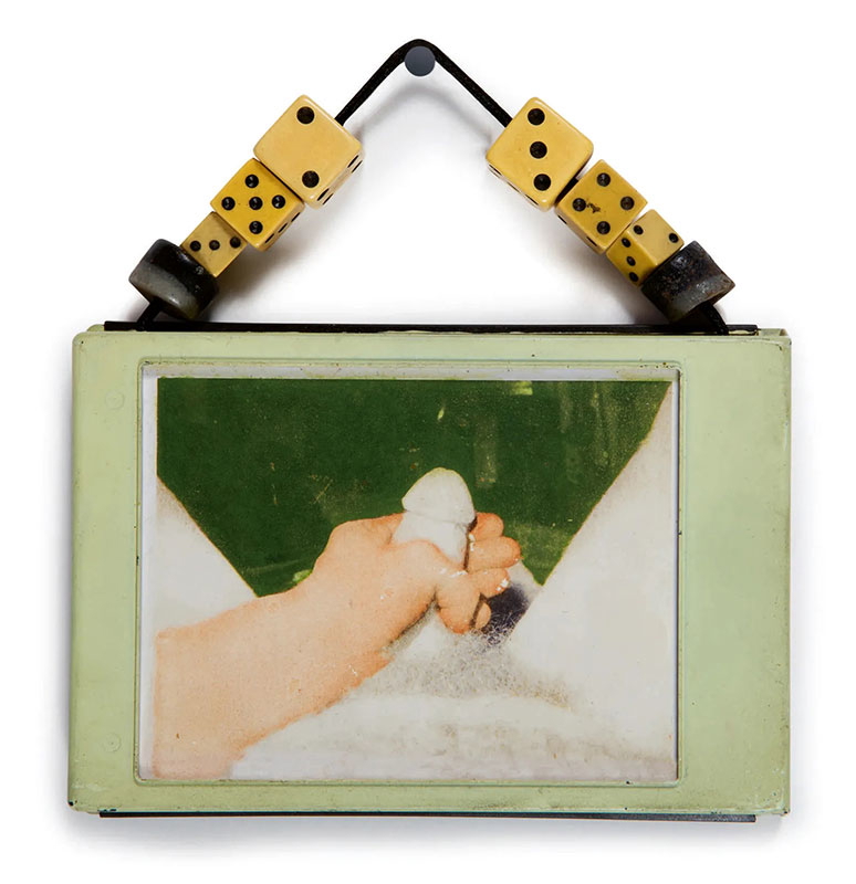 robert mapplethorpe polaroid self portrait dice