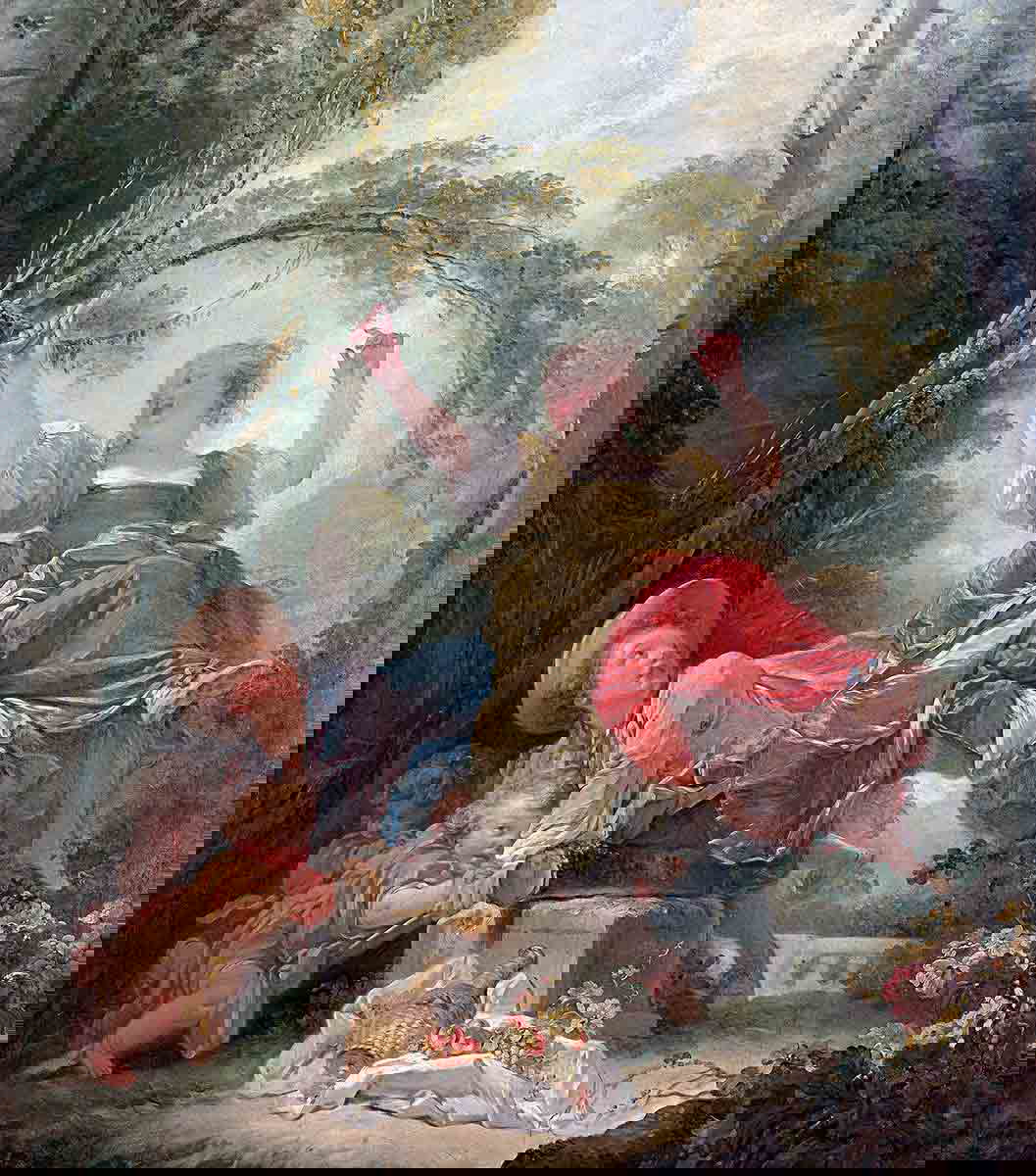 rococo fragonard seesaw painting