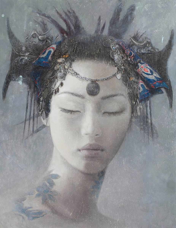 Ninshubur from Goddesses of Nibiru series by Romulo Royo. Image courtesy of Laberinto Gris.