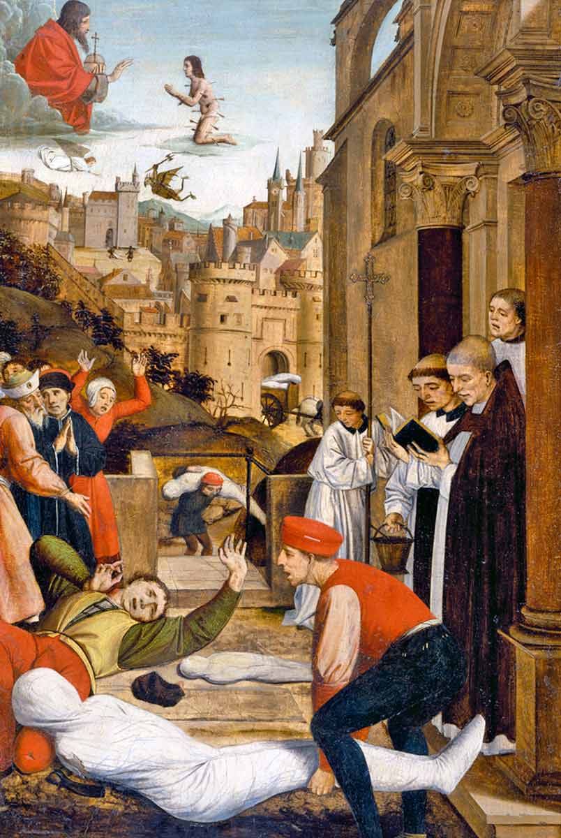 saint sebastian interceding plague stricken