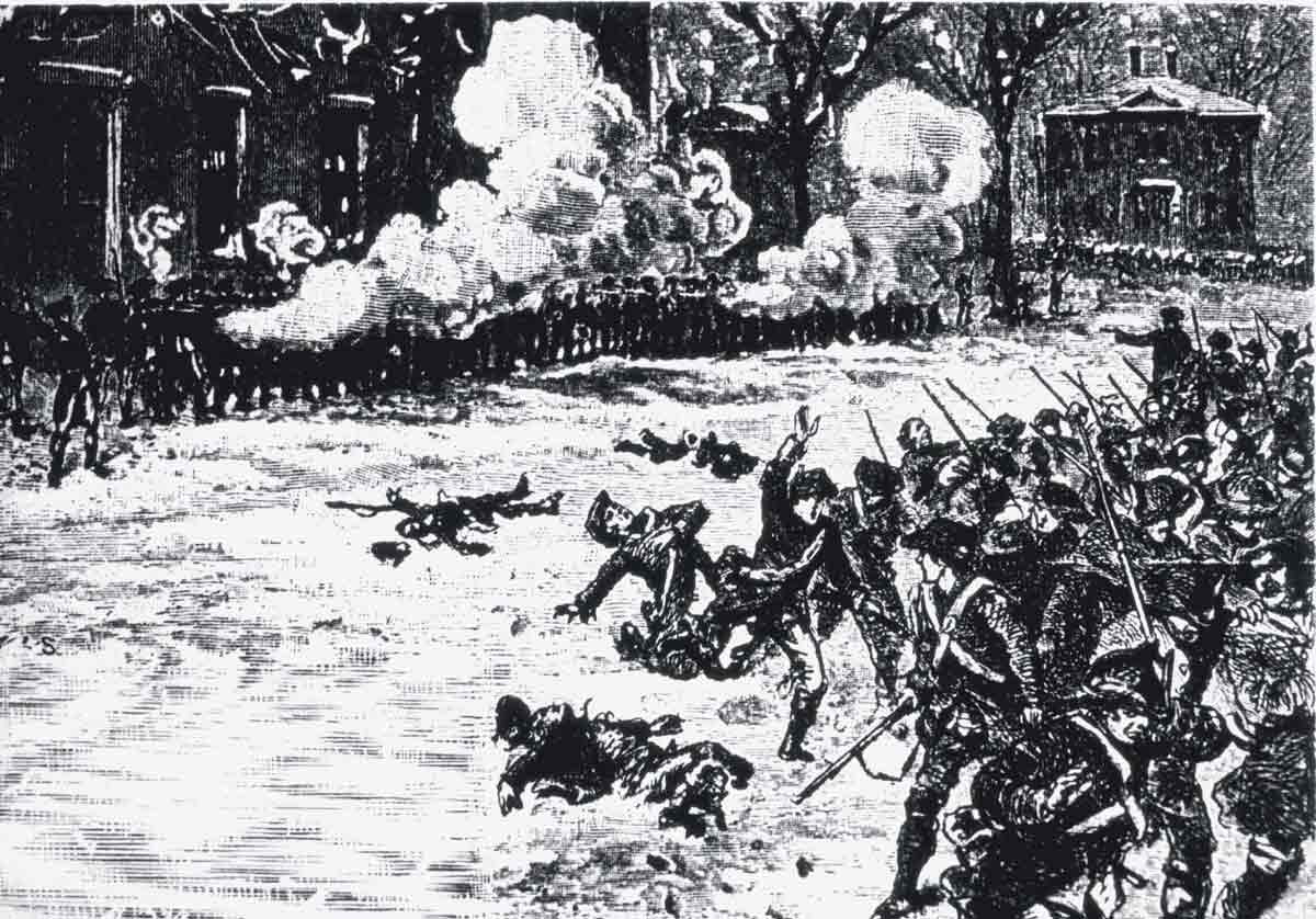 shays rebellion fighting