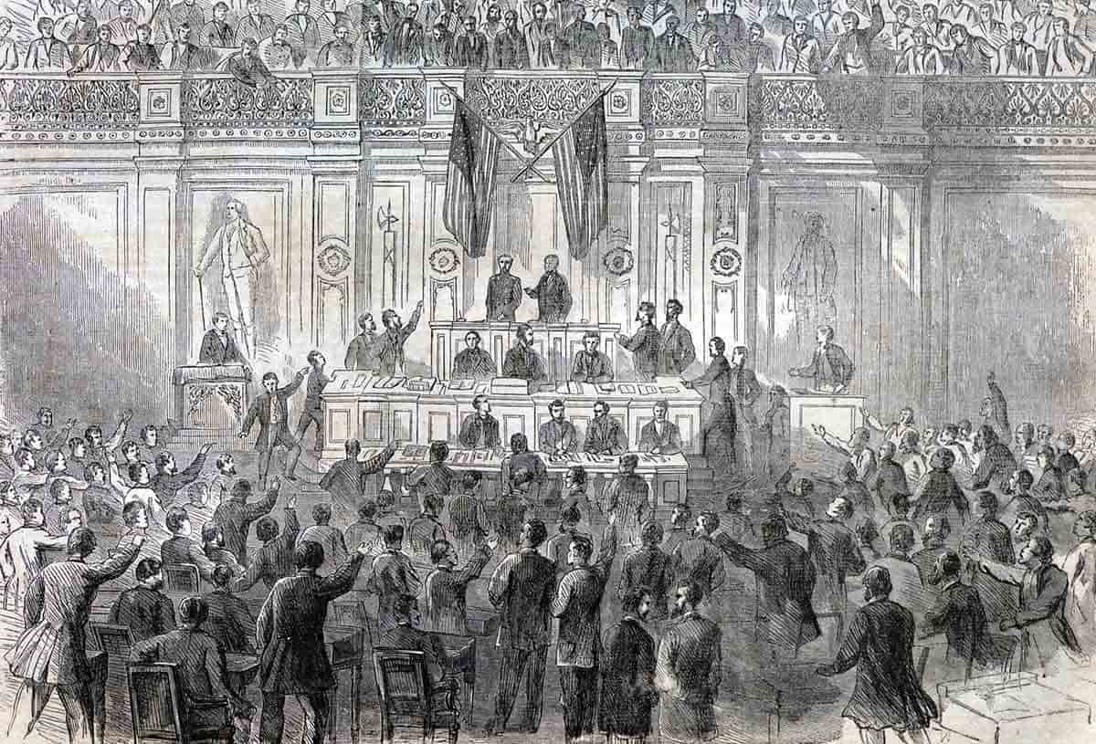 sherman reception congress 1866