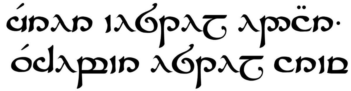 sindarin written in tengwar