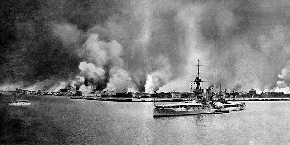 smyrna city burning