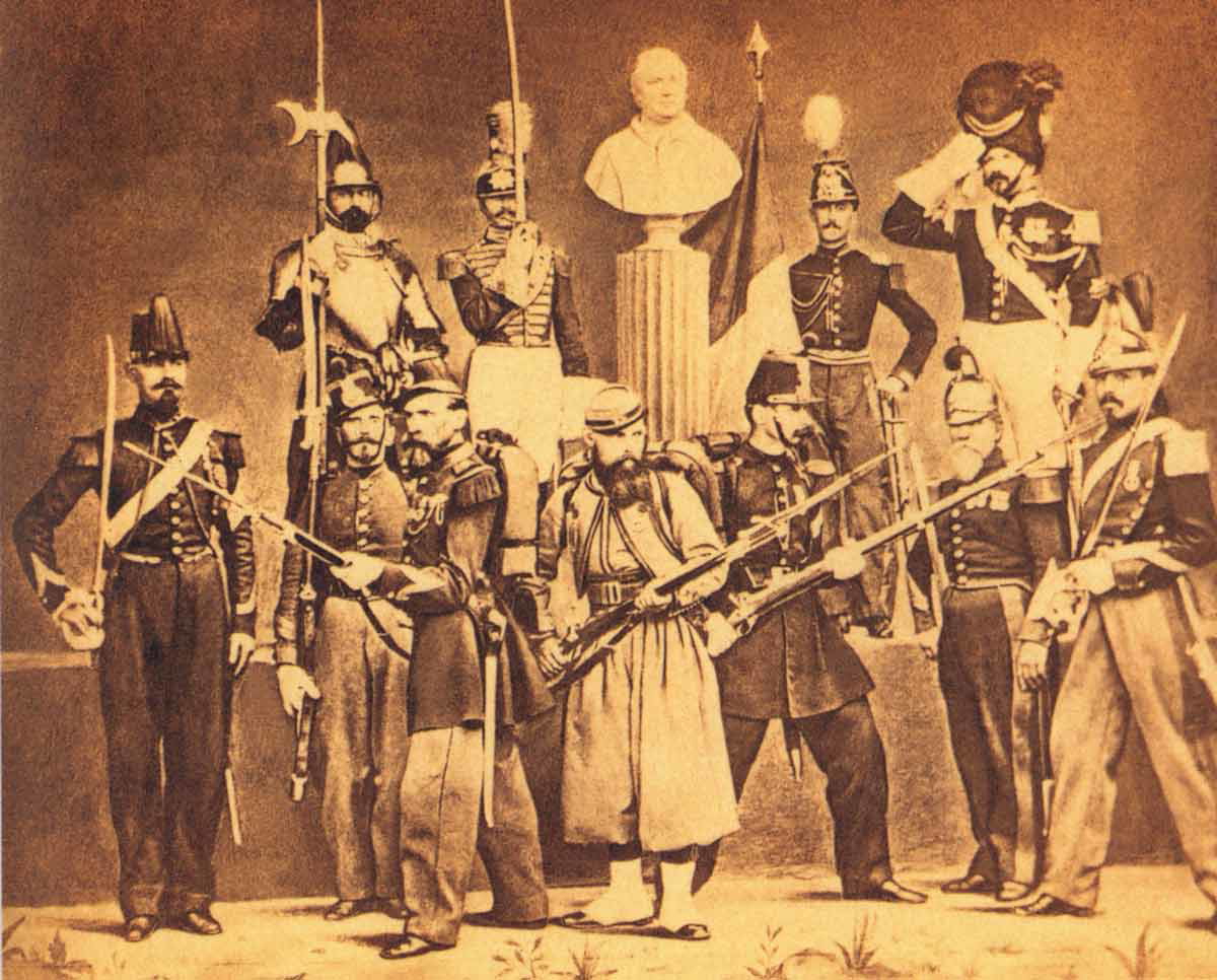 soldiers defending the pope