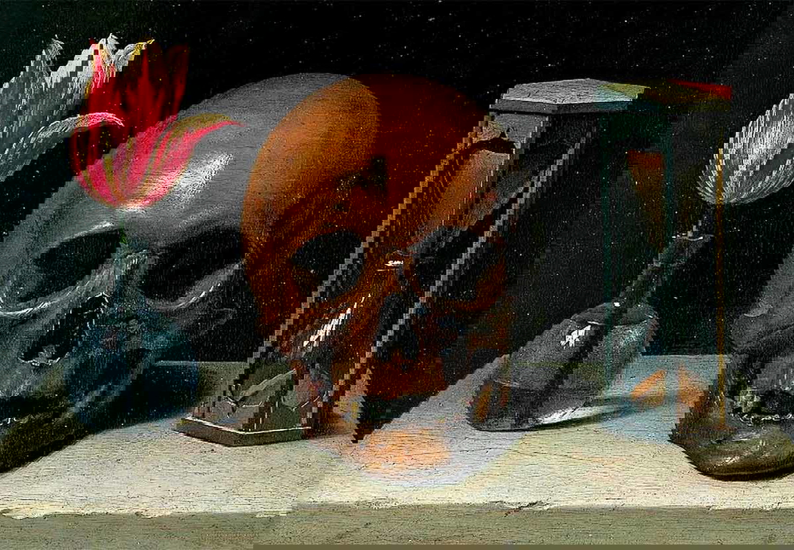 Still-Life with a Skull by Philippe de Champaigne. Source: Wikipedia 