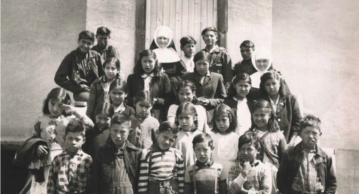 students outside school
