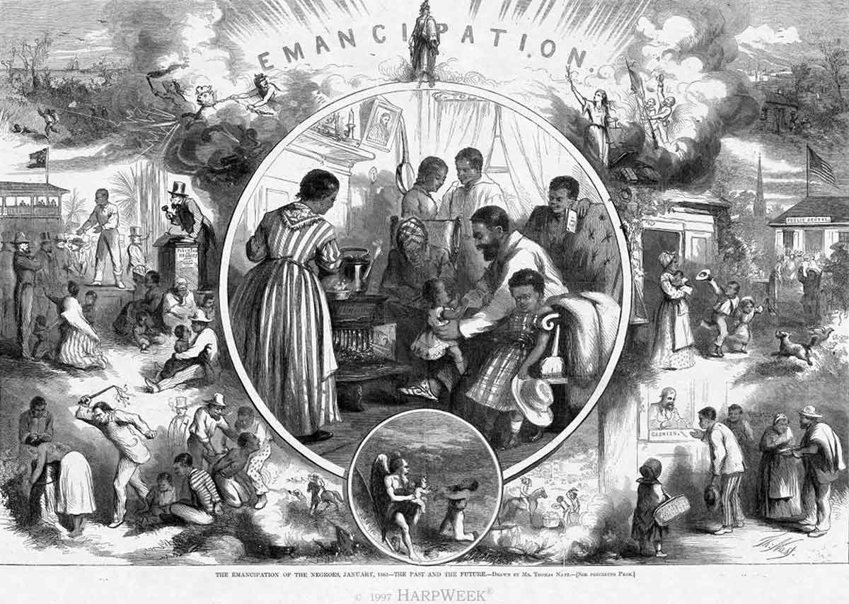thomas nast cartoon emancipation