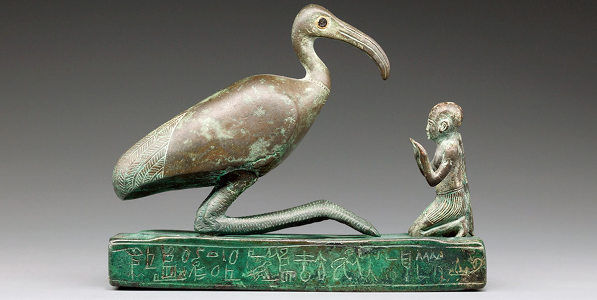 thoth ibis devotee statue met museum