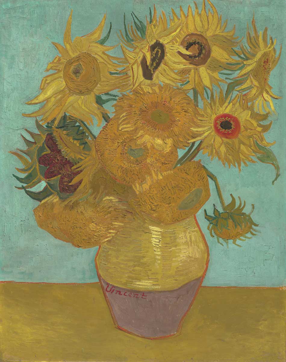 van gogh sunflowers third version repica