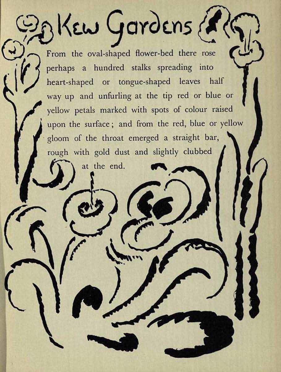 vanessa bell virginia woolf kew gardens illustration