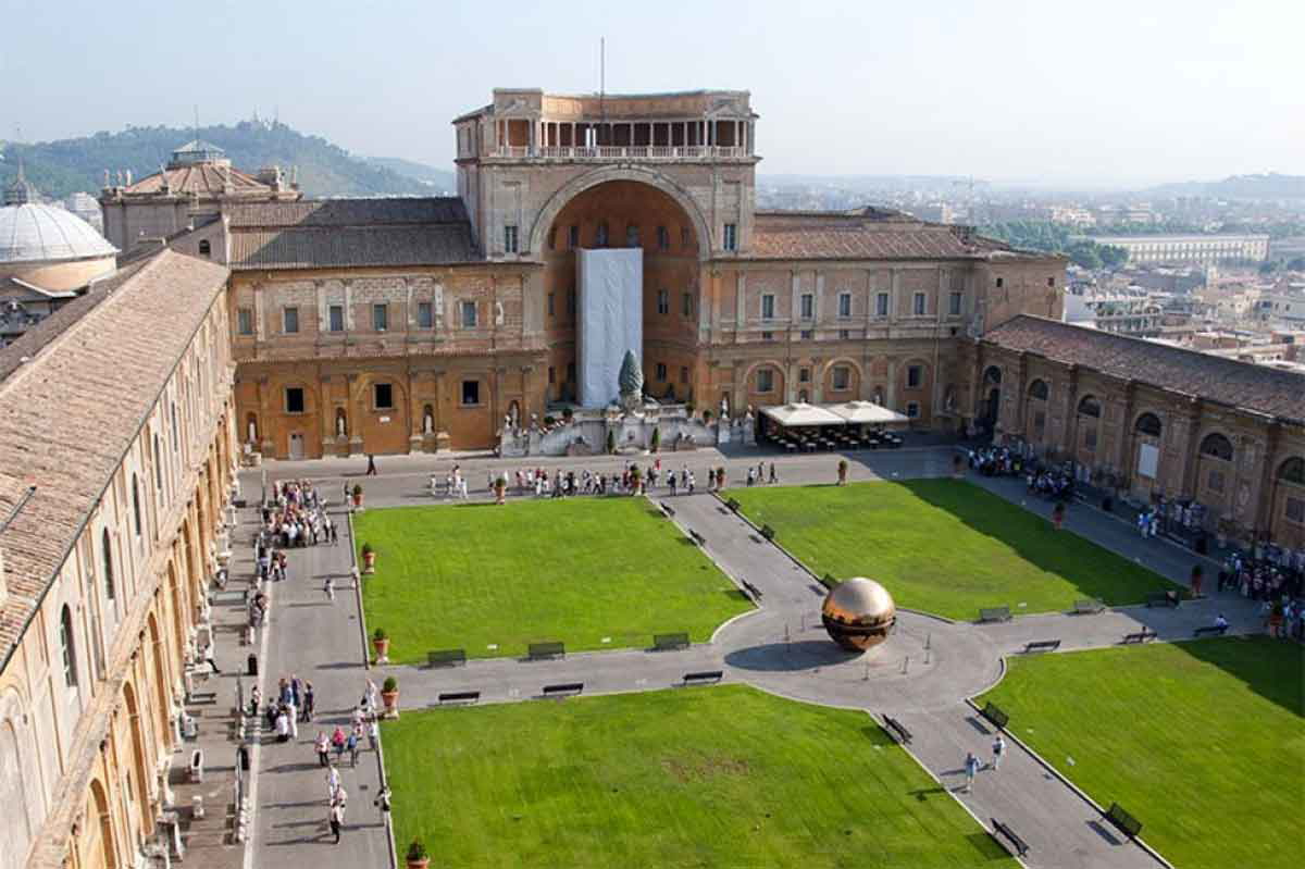 view of the vatican gardens