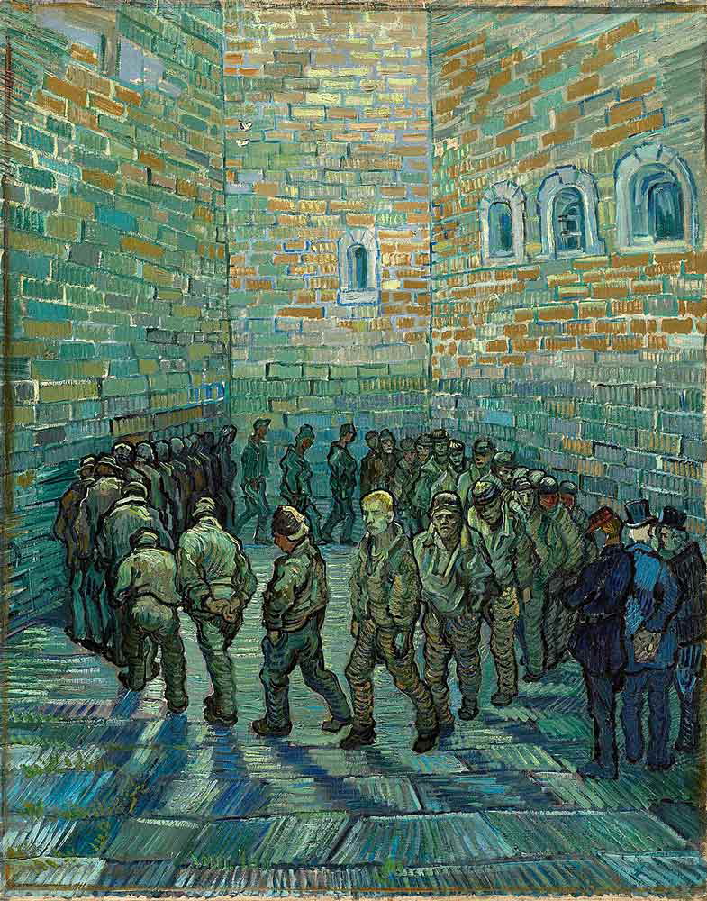 vincent van gogh prisoners excercising painting